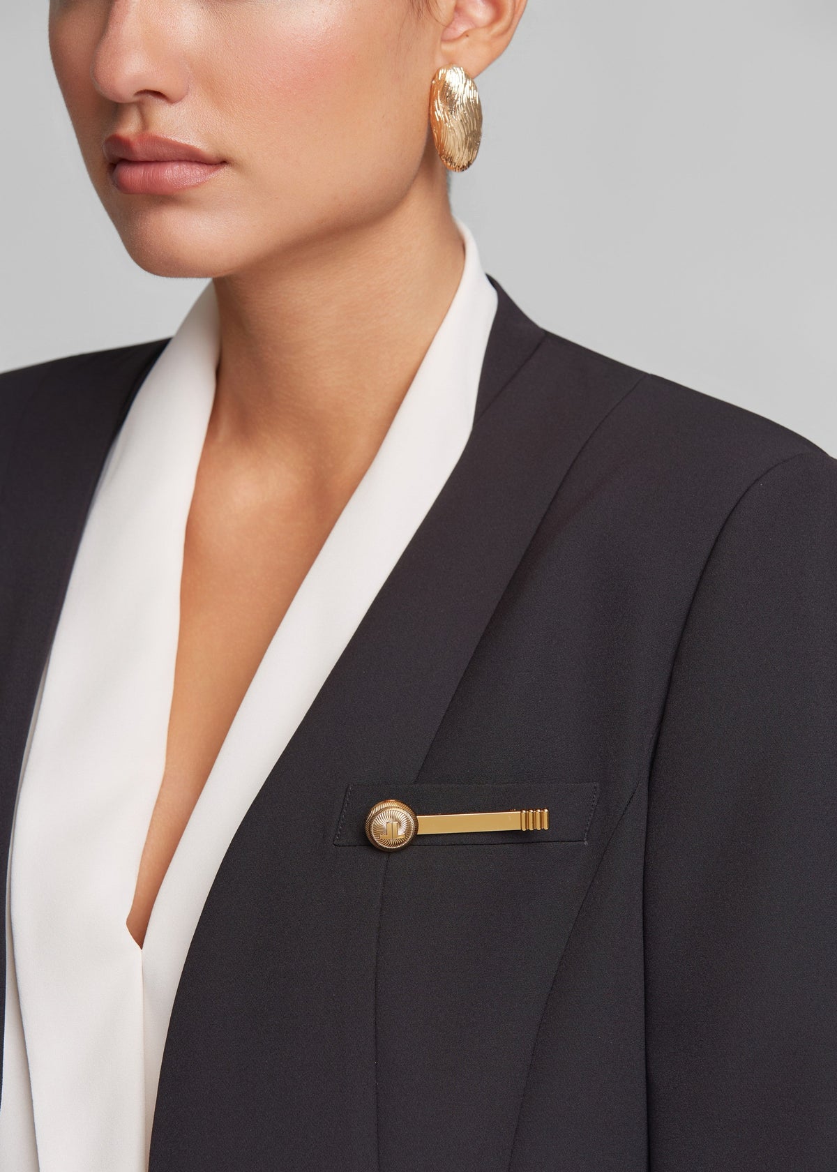 Μεσάτο σακάκι χωρίς γιακά