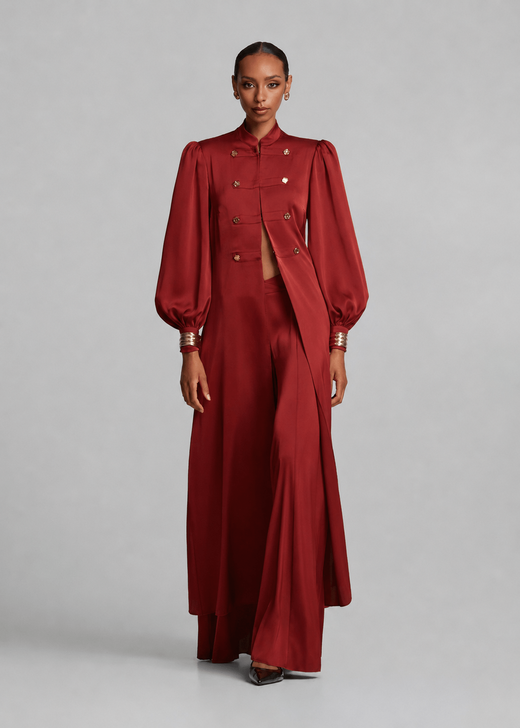 Μαντό-πουκαμίσα με ανοίγματα