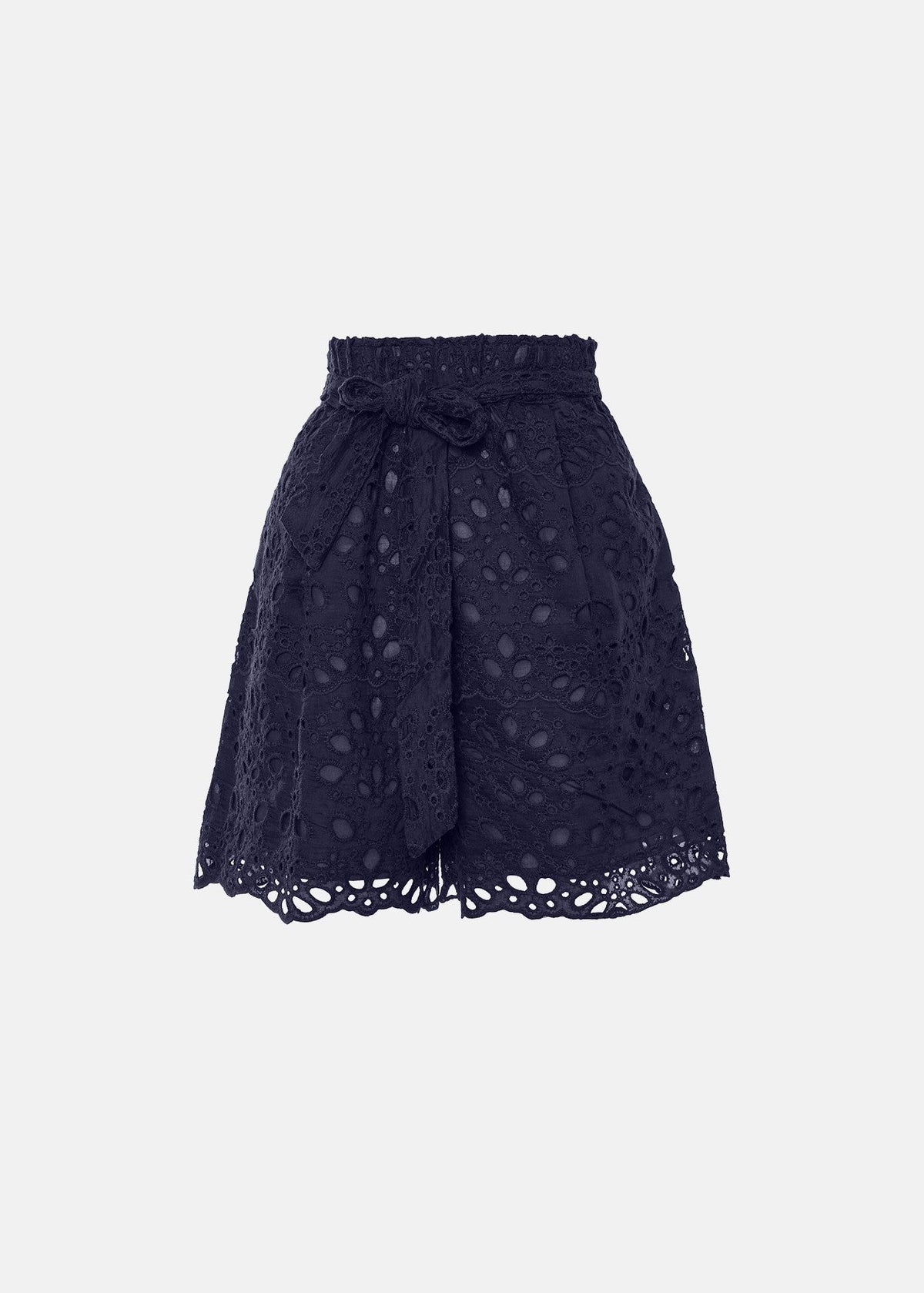 Σόρτς από δαντέλα broderie